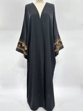 Embroidered floral robe