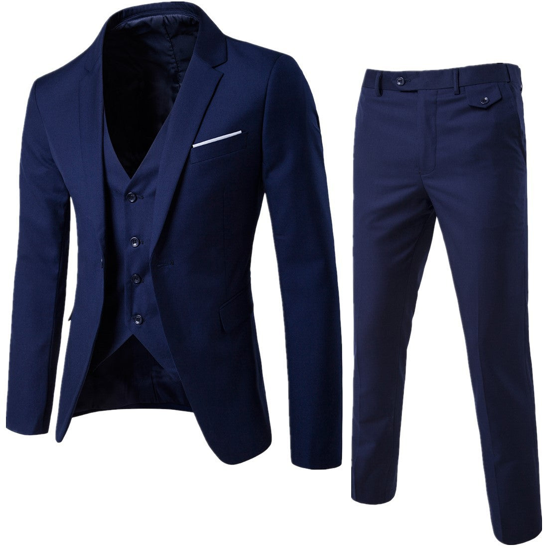 Men's Three-Piece Slim Fit Suit