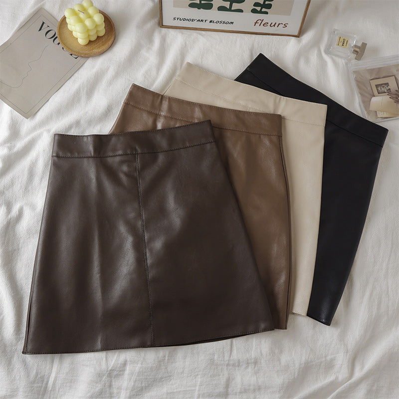 Women's Matte PU Leather High Waisted Tapered Pants