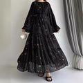 A fashionable and elegant robe dress