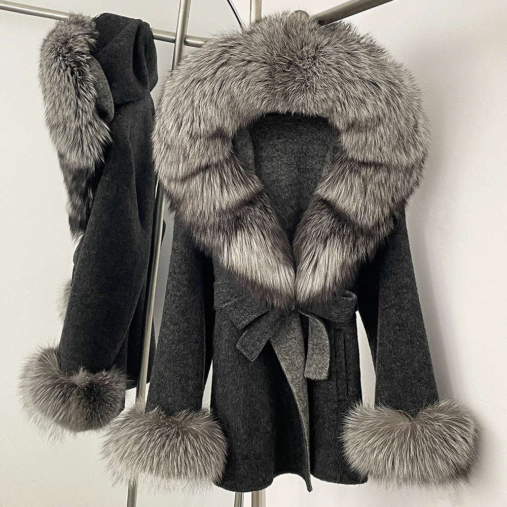 Double-Sided Wool Coat Women's Woolen Coat