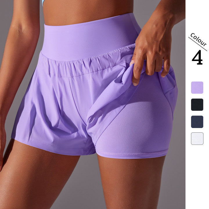 Breathable Mesh Yoga Running Shorts