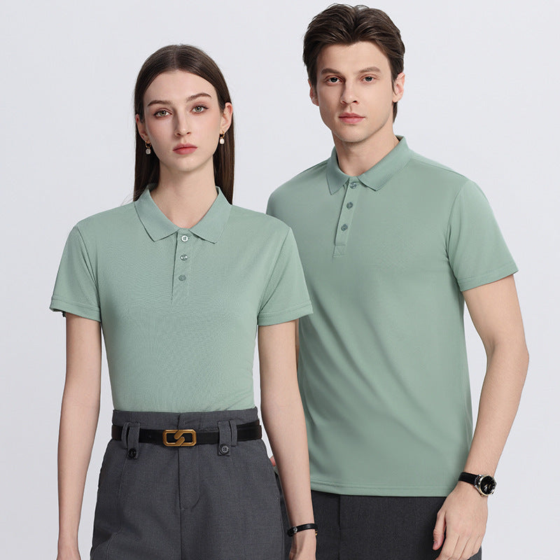 Short-sleeved plain-colored casual T-shirt