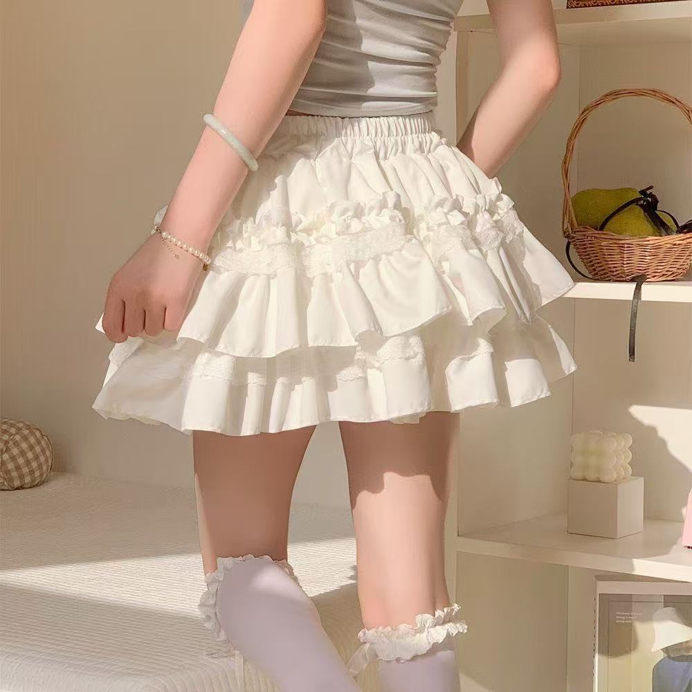 Women Lace Tutu A-Line Skirt