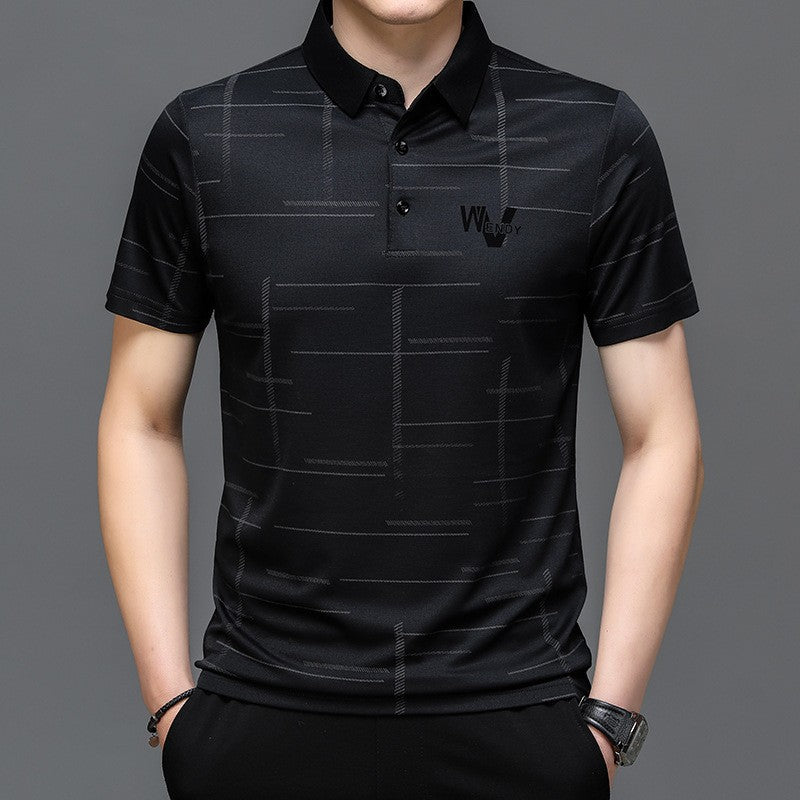Mens Casual Short Sleeve Polo Shirt
