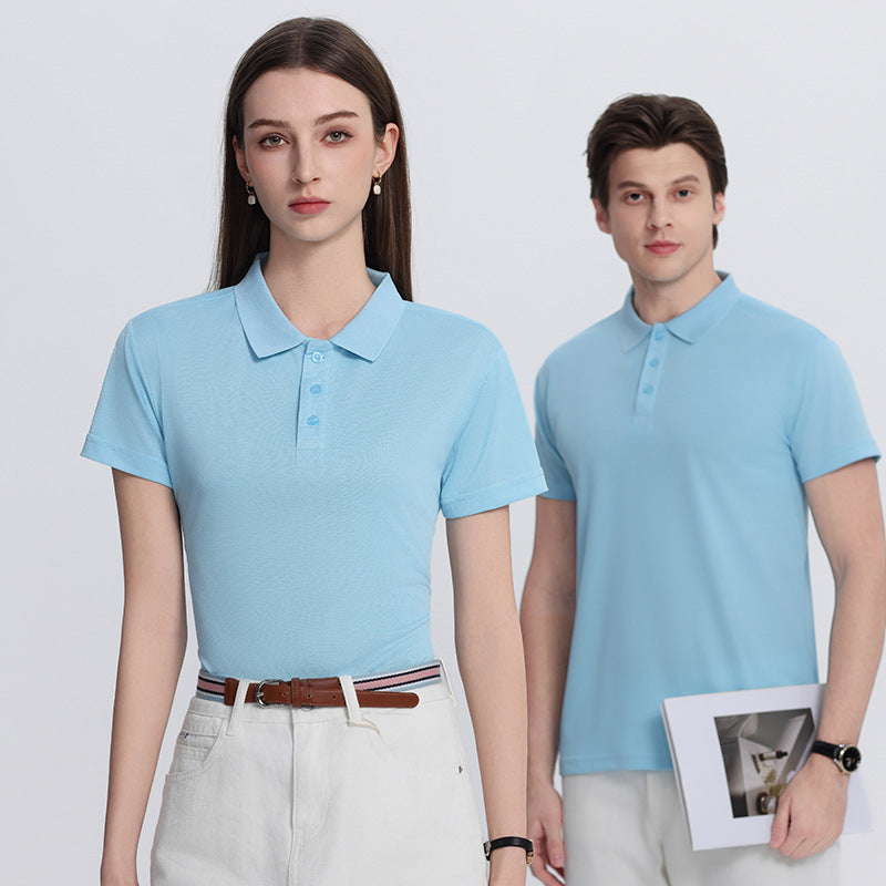 Short-sleeved plain-colored casual T-shirt