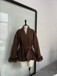 Women's Wool Blend Mid-Length Coat