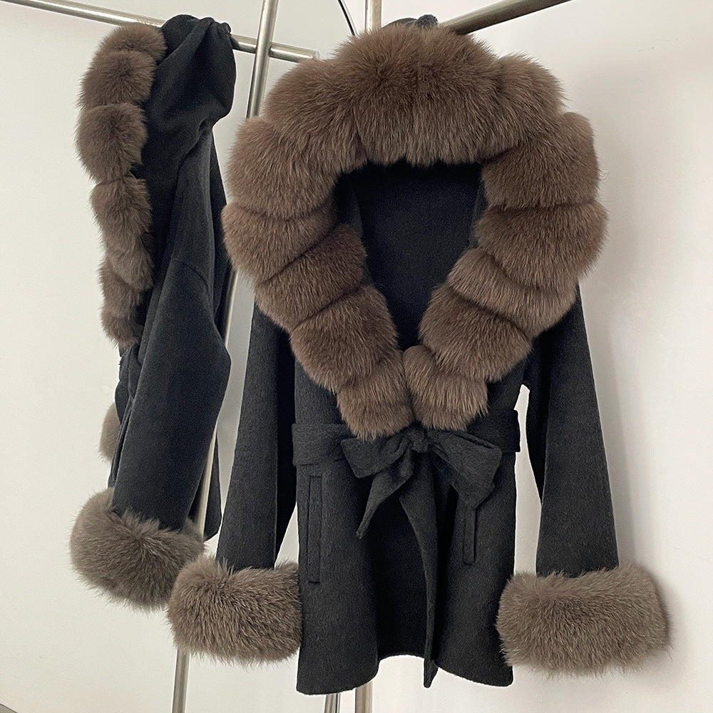 Double-Sided Wool Coat Women's Woolen Coat