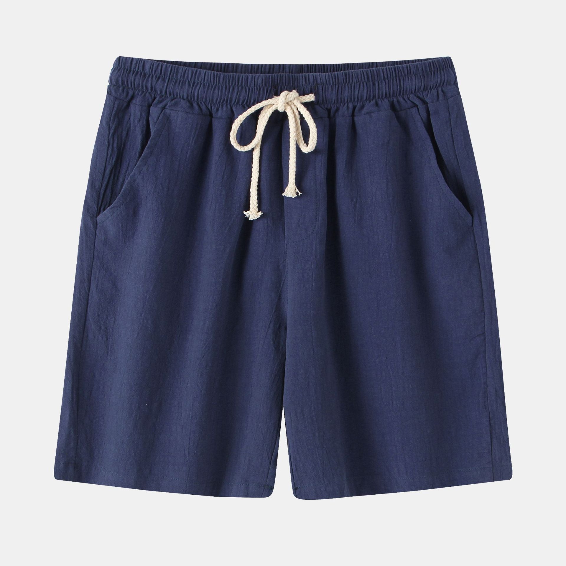 Men's Cotton-Linen Casual Shorts