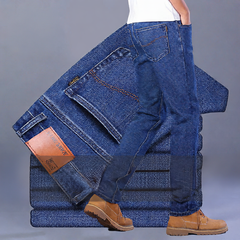 Men's straight-leg jeans