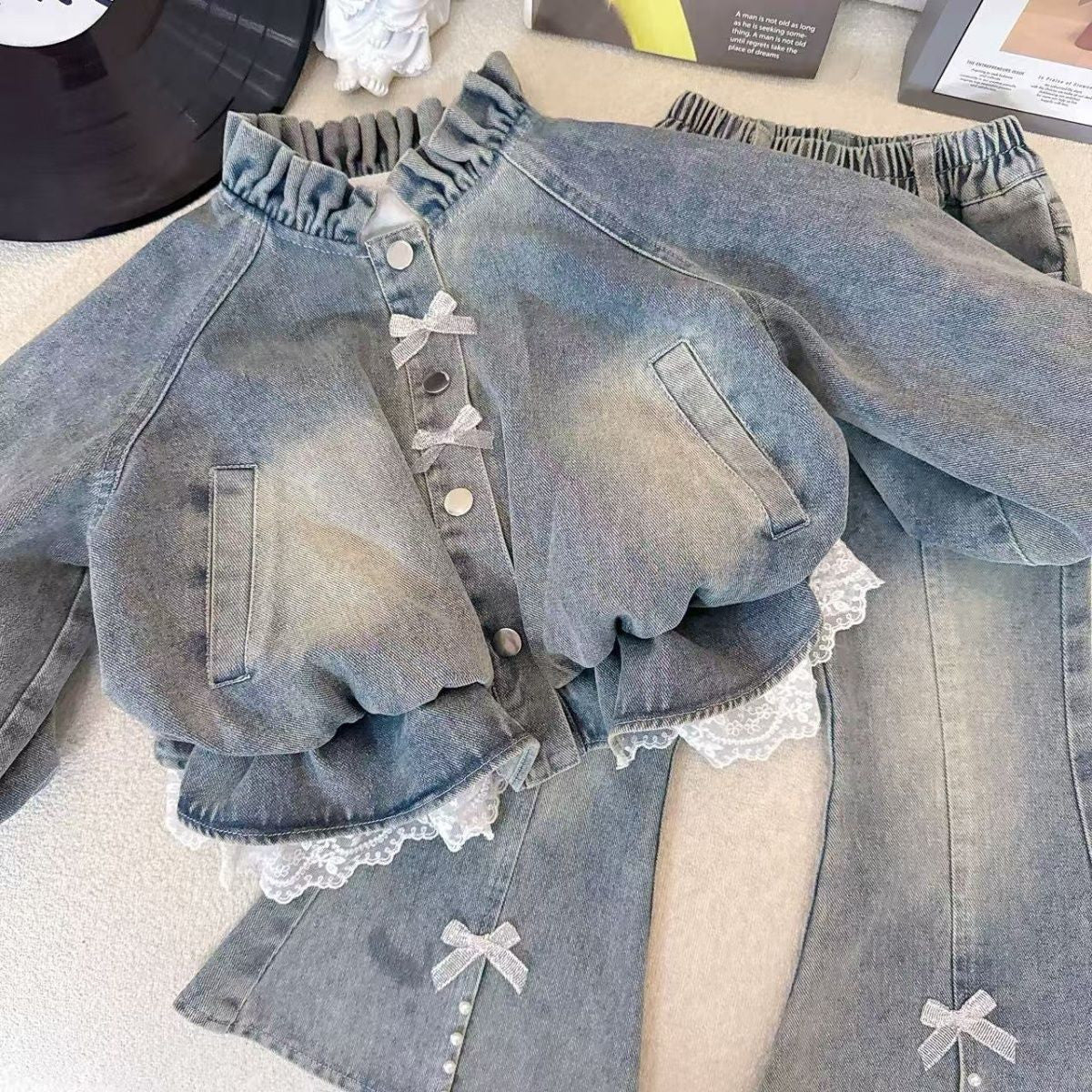 Girls' Denim Set