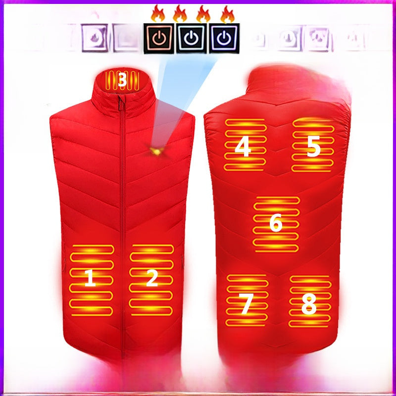 Electric Heating Vest with Adjustable Temperature Control