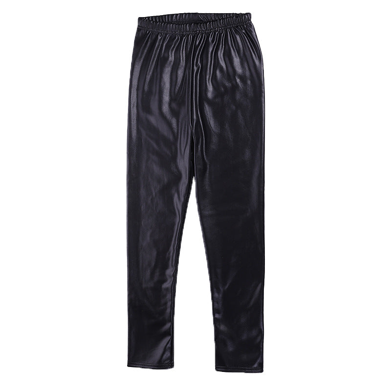 Faux leather pants