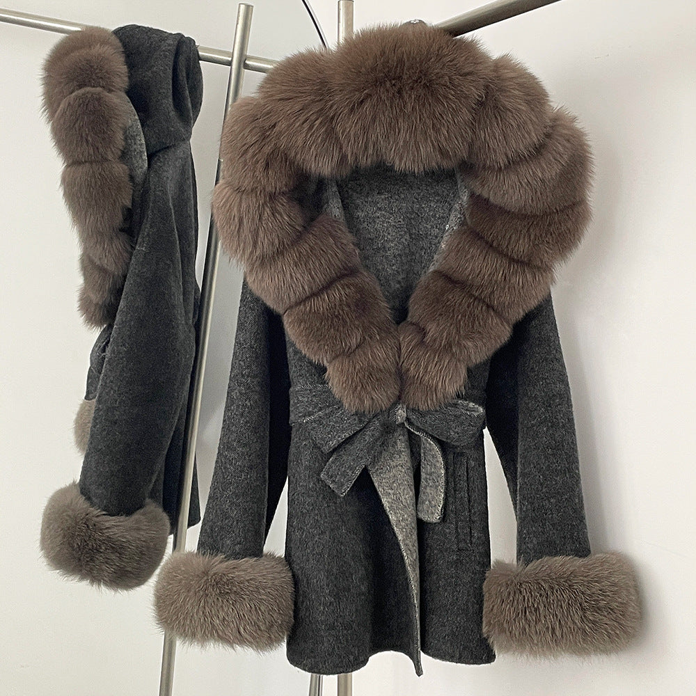 Double-Sided Wool Coat Women's Woolen Coat