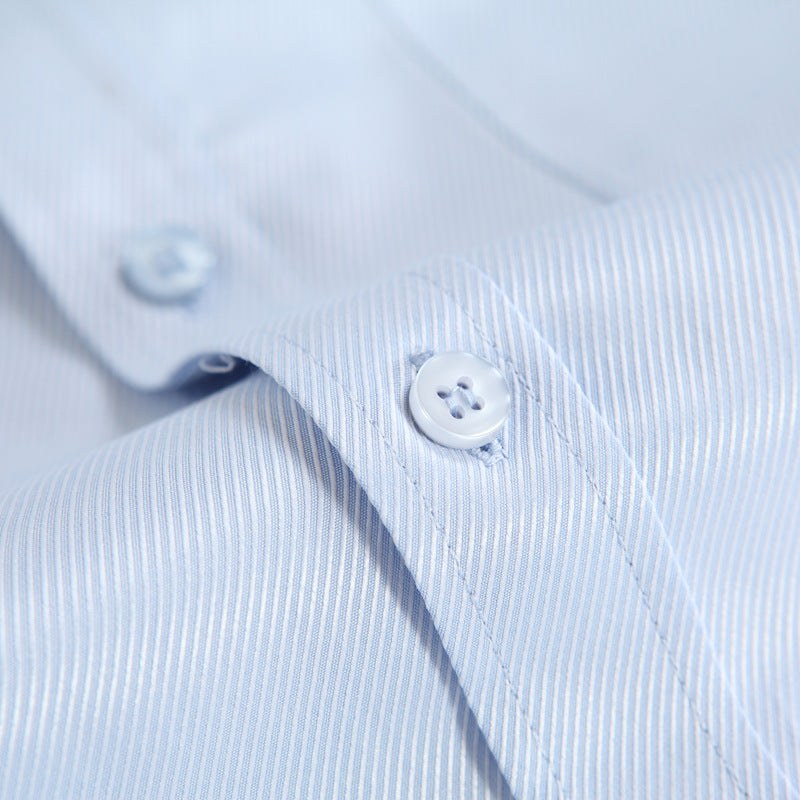 Men's Business Dress Shirt Long Sleeve Solid Color