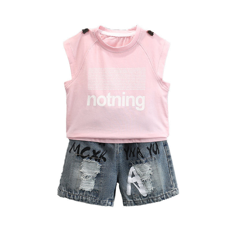 Boys' Summer Vest Shorts Set