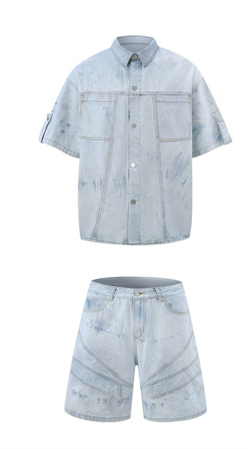 All-purpose workwear denim jacket men's suit