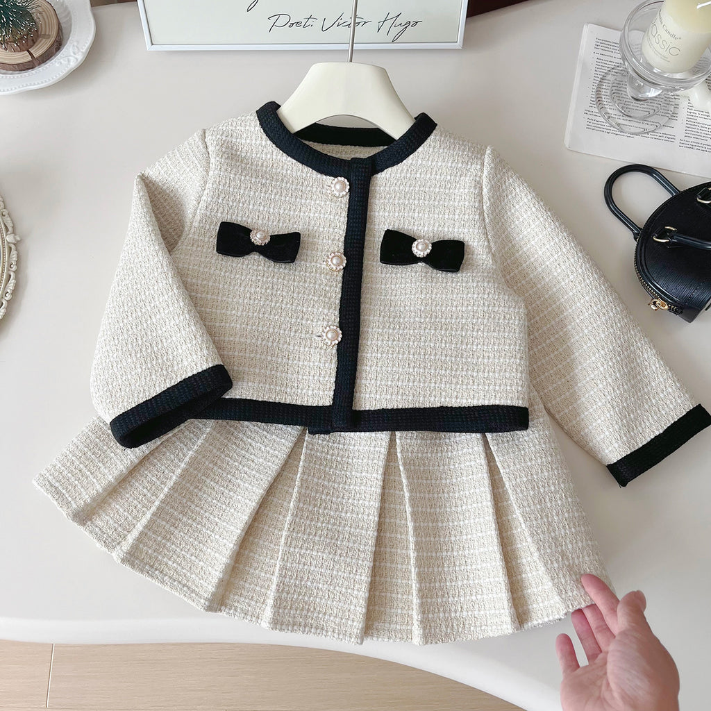 Children's Cardigan Jacket and Skirt Set