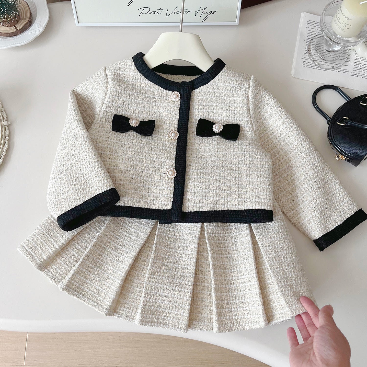 Children's Cardigan Jacket and Skirt Set