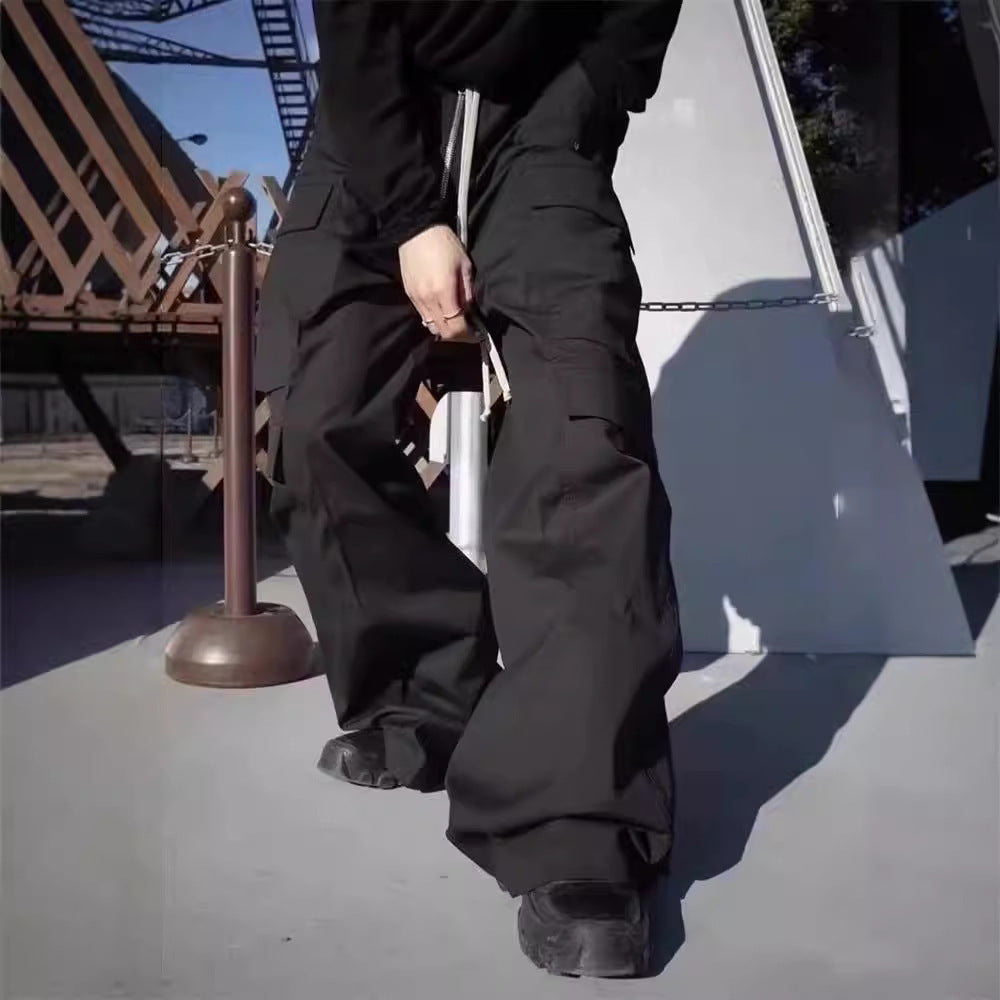 Mens Loose Fit Cargo Trousers