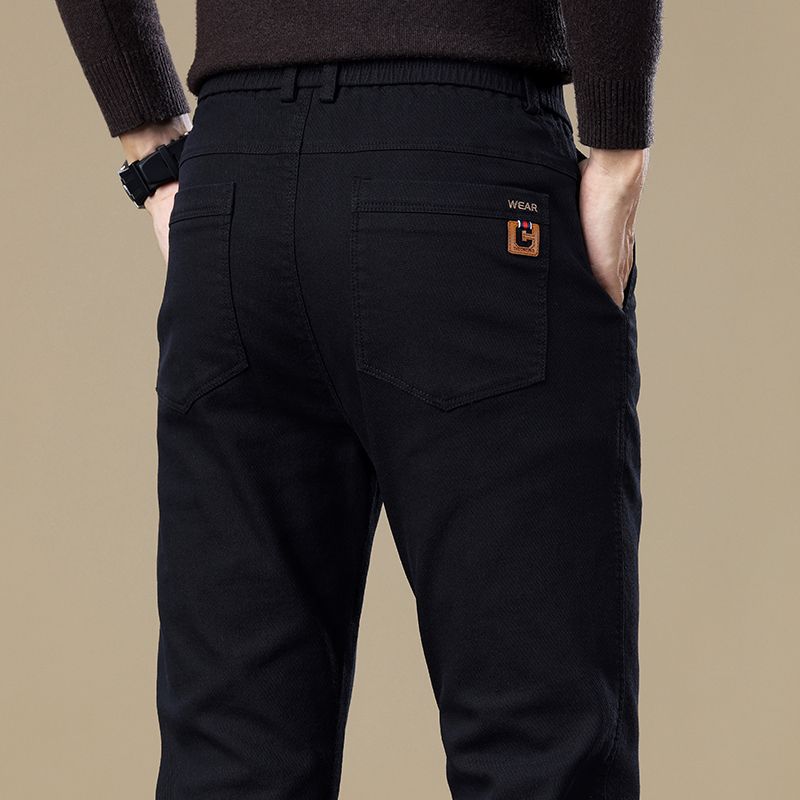 Men's Straight Leg Casual Trousers
