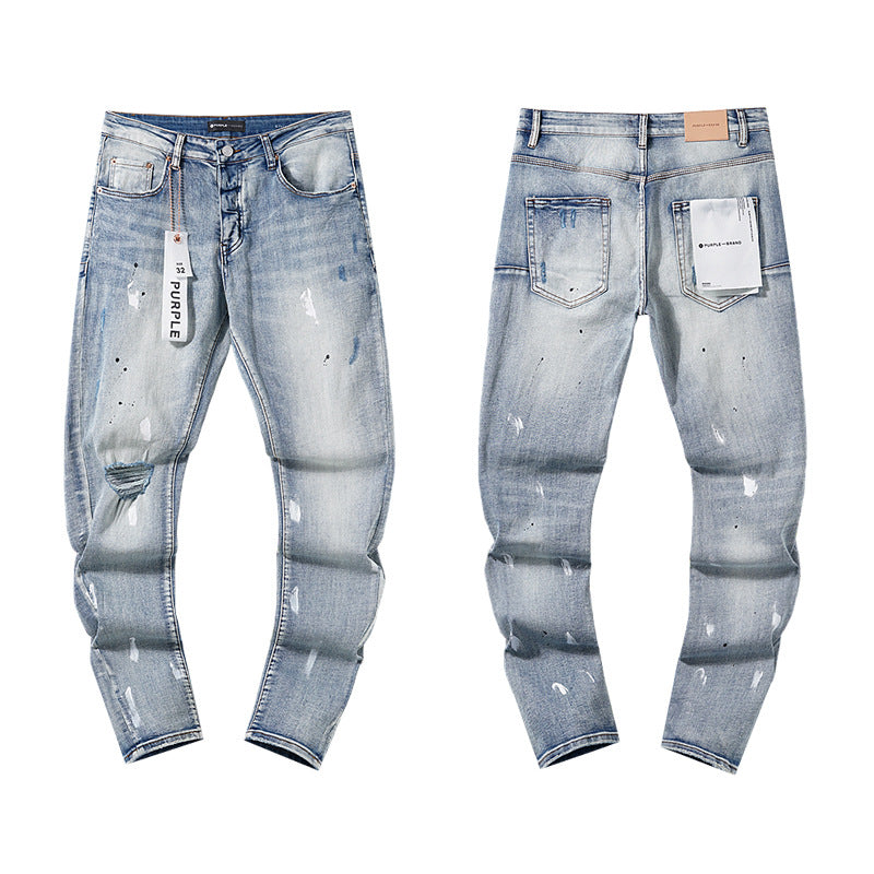 Retro distressed pants