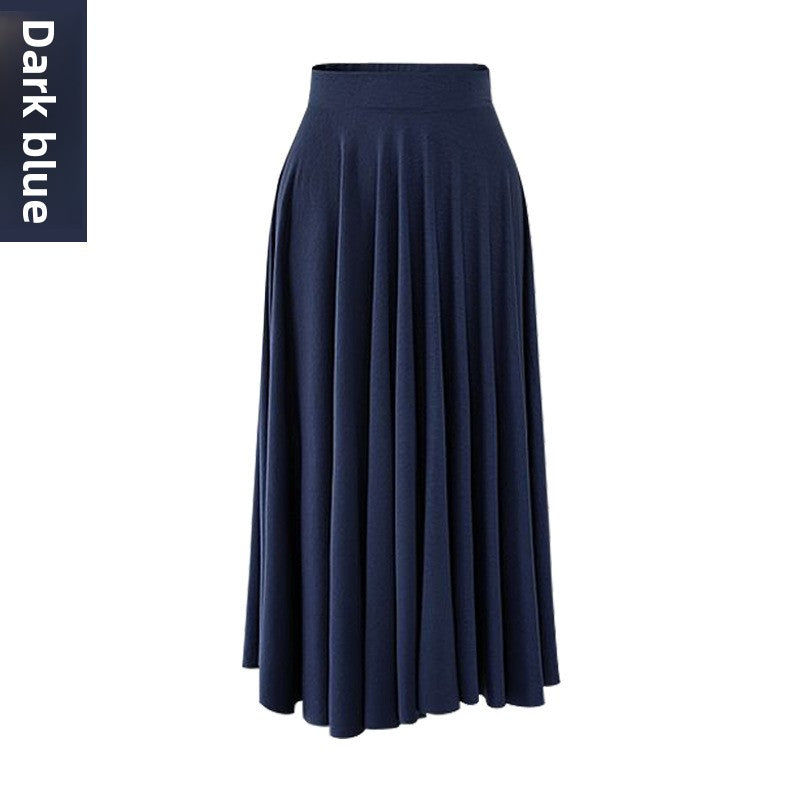 High Waisted Pleated Umbrella Skirt