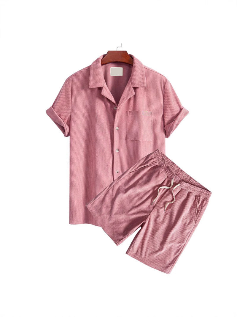 Corduroy sports suit