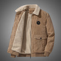 Men's Corduroy Fleece Lined Winter Jacket