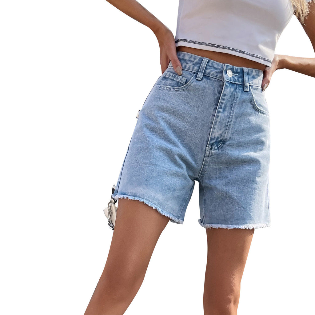 Loose casualdenim shorts
