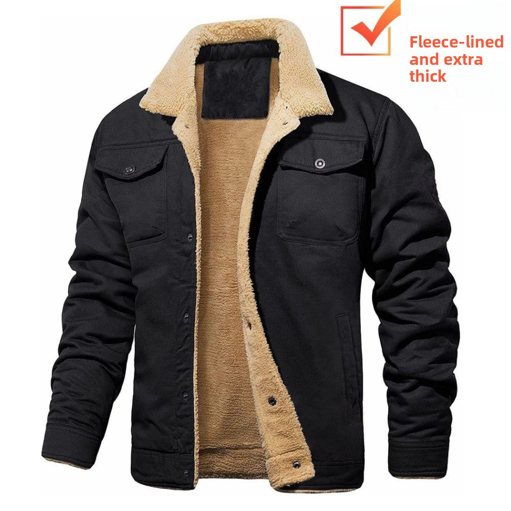 Thick-fabric work jacket