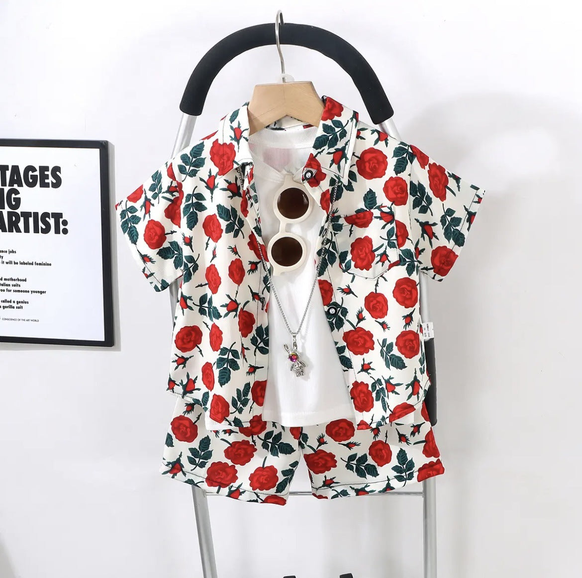 Childrens' Short Sleeve Shirt and Shorts