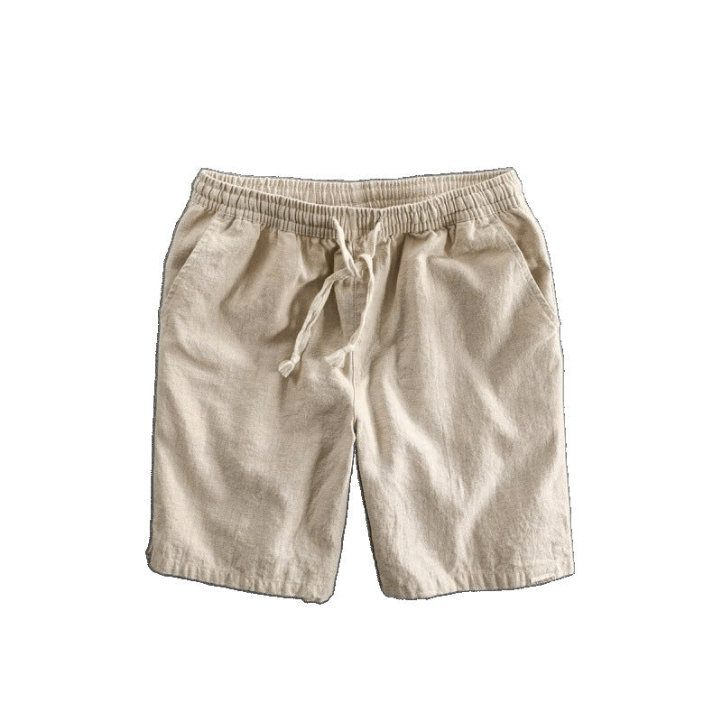 Men's Casual Cotton Linen Summer Shorts