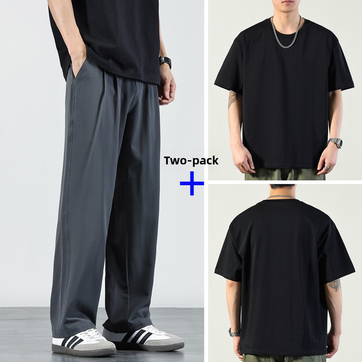 Men's Ice Silk Draped Casual Trousers