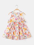 Girl's Sleeveless Floral Dress