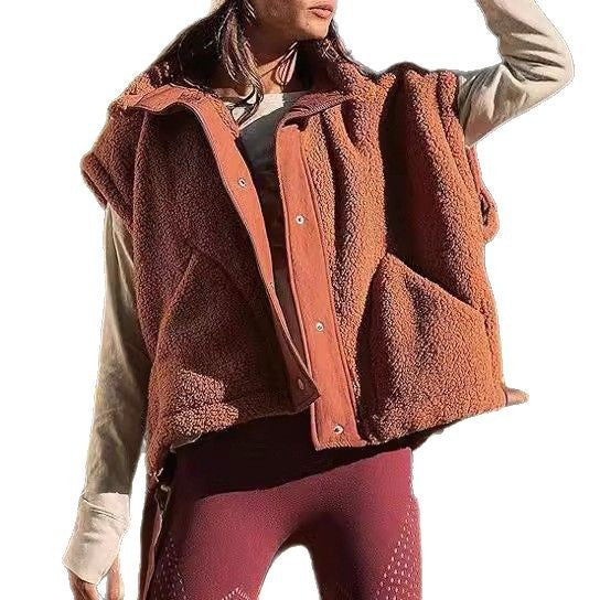 Women's Plush Sleeveless Vest