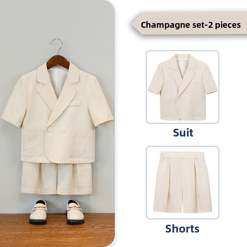 Boys' Short Sleeve Suit Shorts