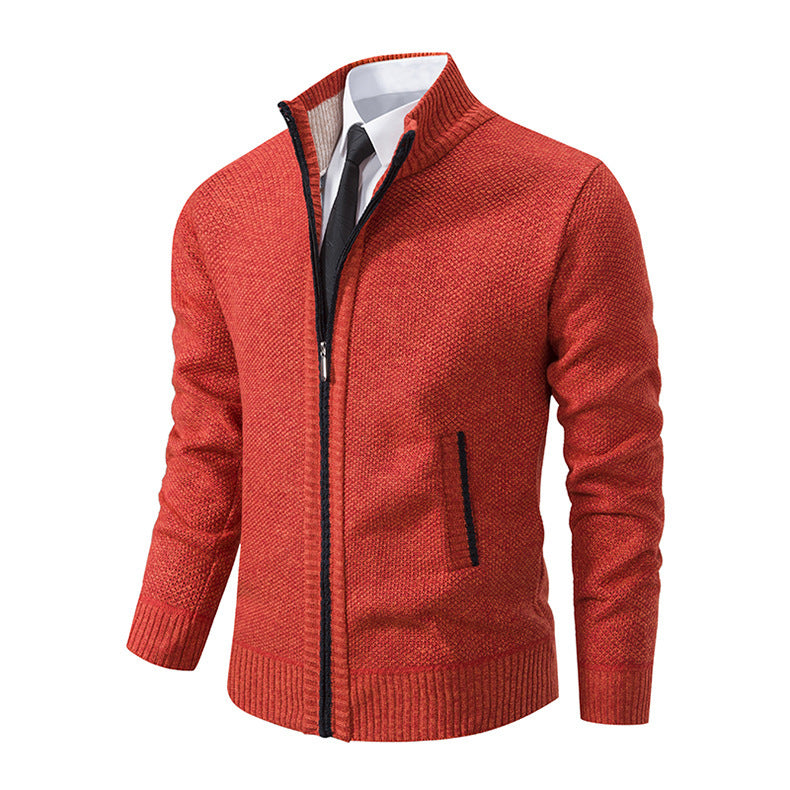 Men's Stand Collar Cardigan