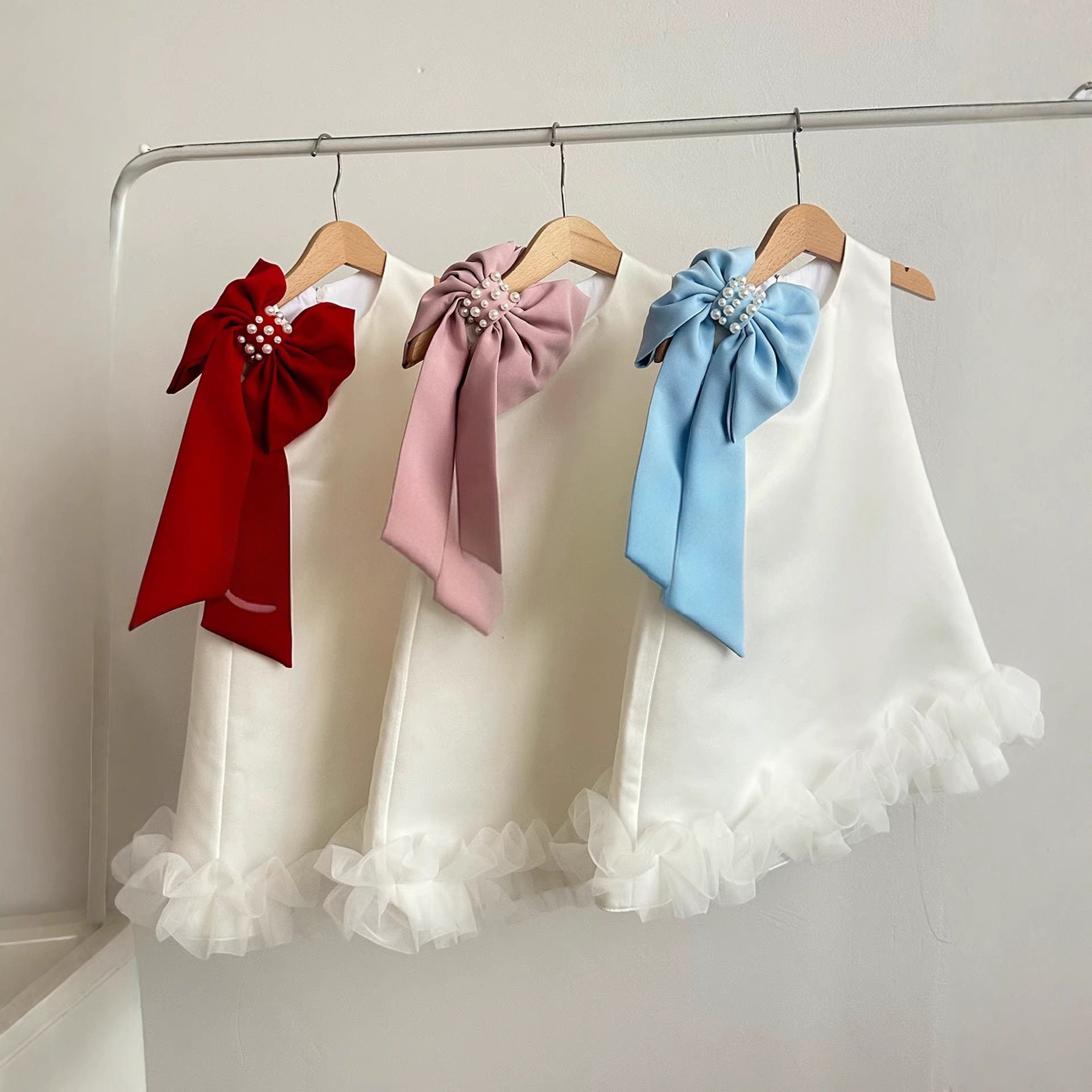 Girls' Bow Party Dress