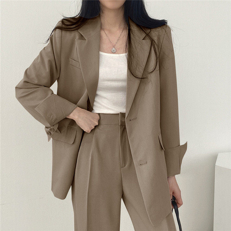 Women's Two-Piece Suit with Jacket and Pants