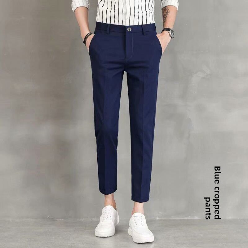 Men's Straight Leg Slim Fit Trousers