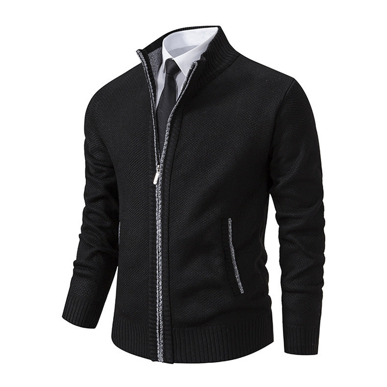 Men's Stand Collar Cardigan