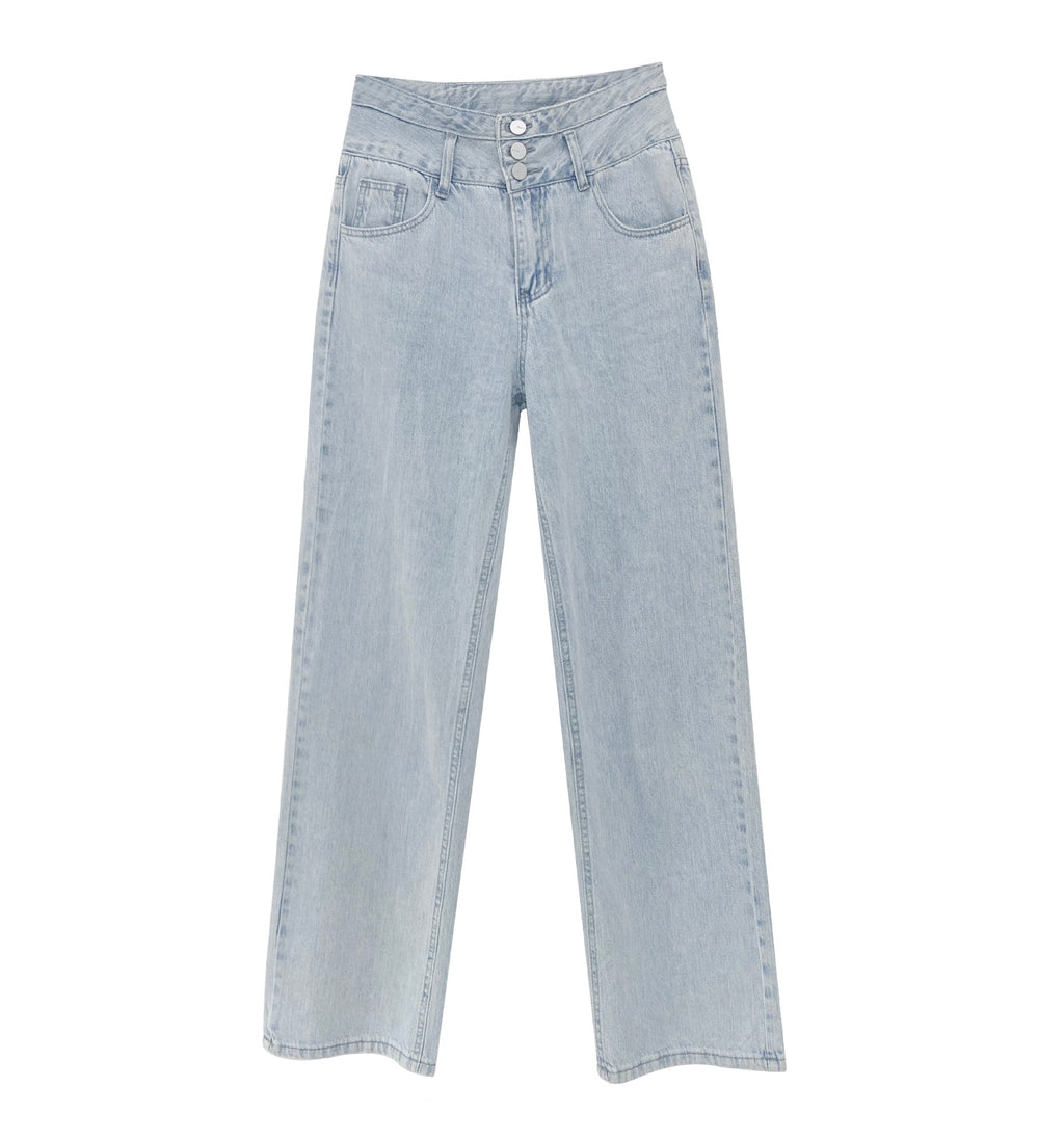 Women's High Waist Wide Leg Jeans
