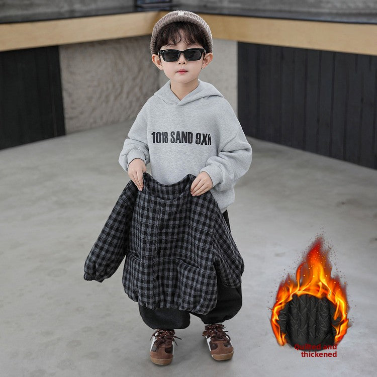 Children's Winter Plaid 3-Piece Outfit