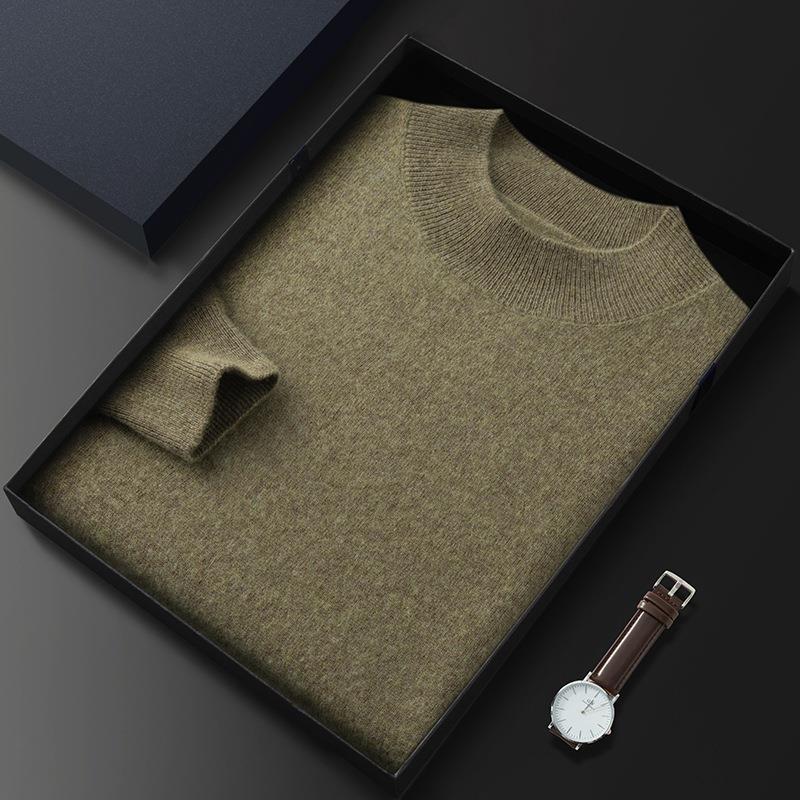 Men's Half-Turtleneck Cashmere Sweater