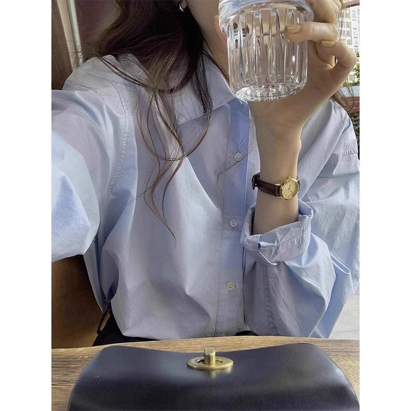 Women's pure cotton blouse