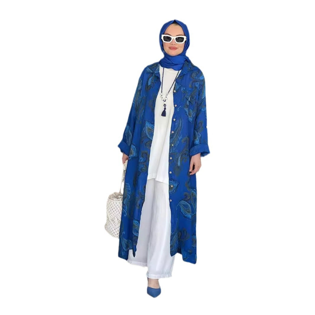 Loose plus-size dress robe - Cardigan Robe