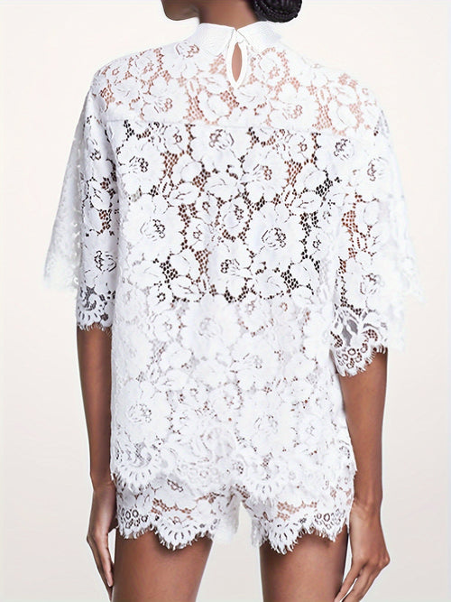 Short lace set