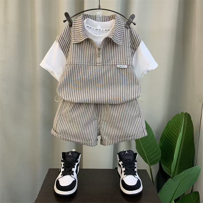 Boys' Summer Shorts Suit Set