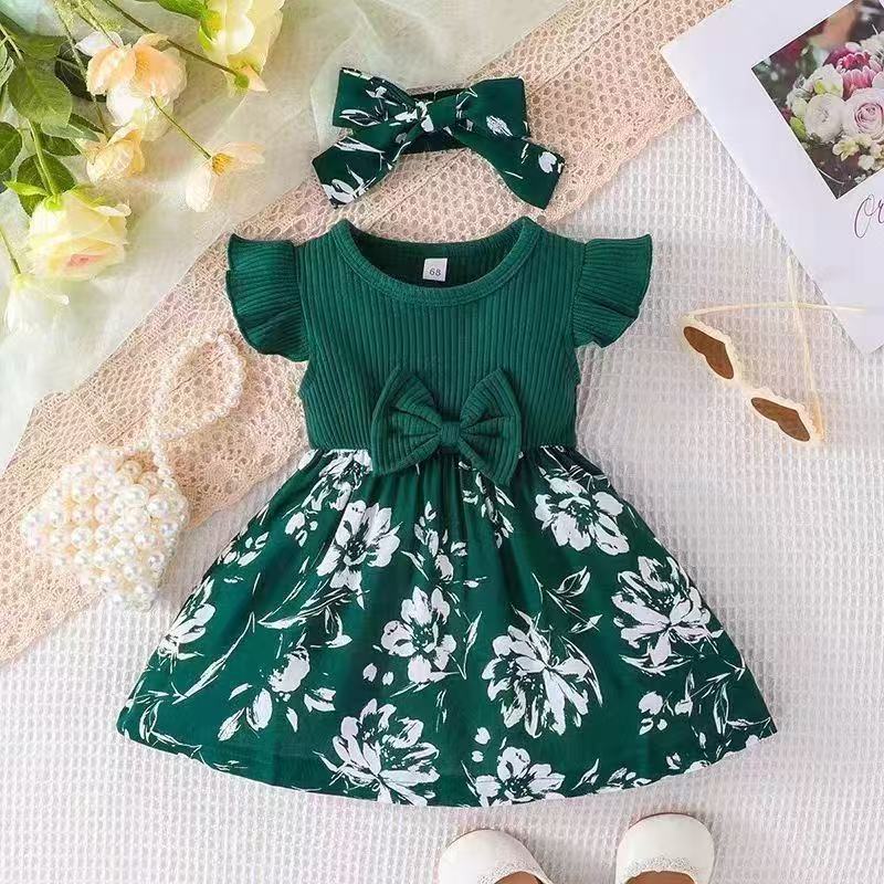 Girls' Floral Princess Dress